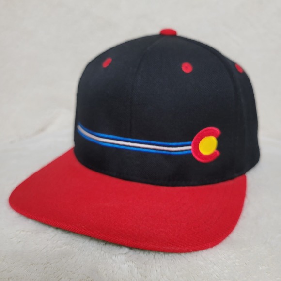 Yupoong The Classics Crested Butte CO Adjustable Snapback Hat Wool Blend Cap - Picture 14 of 14